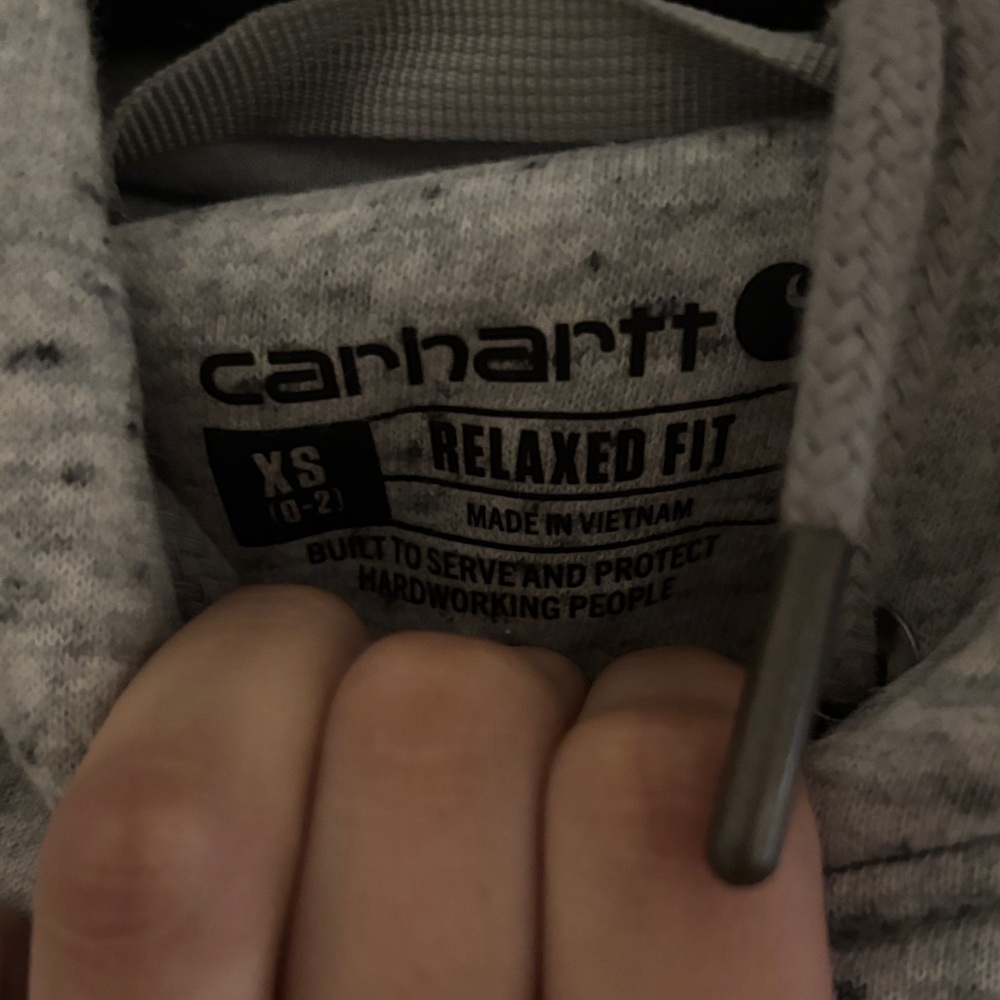 Carhartt Heather Gray Men's Hoodie - Picture 2 of 2